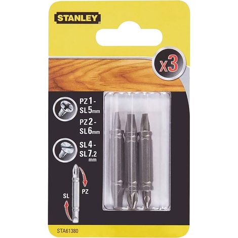 Inserti per Avvitatori Doppia Funzione in Set Pz1 Sl5 Pz2 Sl6 3 Pezzi 2 mm
