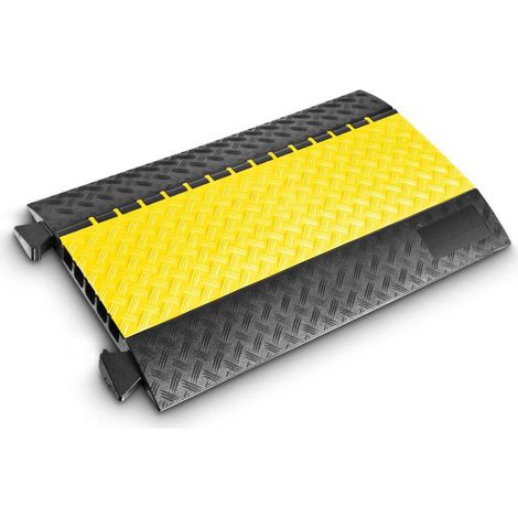 DEFENDER by Adam Hall Protège-câbles 85300 Polyuréthane thermoplastique (TPU) noir, jaune Nombre de canaux: 5 870 mm Co (1/4)