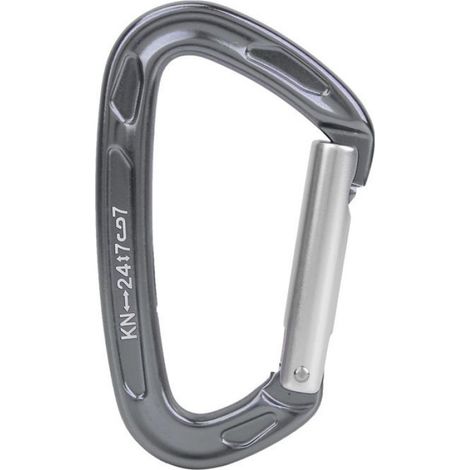 verrou à vis en forme de D 1 pièces aérospatiale aluminium d forme vis serrure mousqueton sport outillage Argent Noir (1/4)