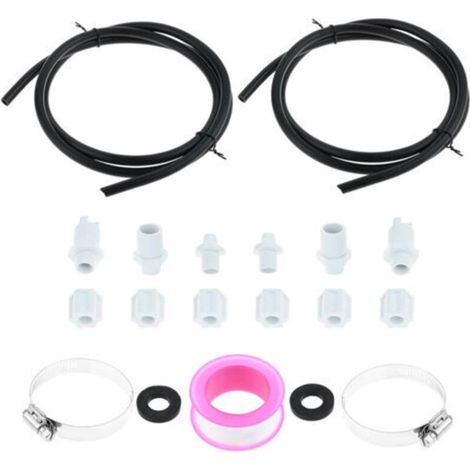 Kit de Connexion pour Chlorinateur Hayward CL200/CL220 – Inclut 2 Colliers de Selle, 2 Clapets Anti-Retour et Ruban d’Étanchéité