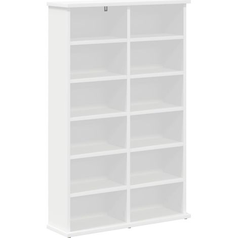 Cabinet para CDs Blanco 60 x 17 x 92 cm Madera de ingeniería vidaXL (1/5)