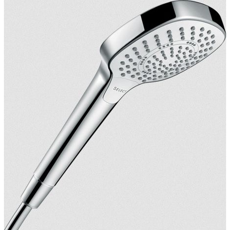 Hansgrohe Croma Select E Handbrause 110mm, 8,4l/min, Multi EcoSmart, Weiß/Chrom (1/2)