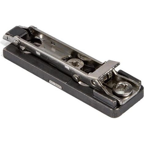 SALICE base recta zmk clip 3r h3 titanio ,       Producto: Base Recta CLIP 3R H3 Titanio     (1/2)