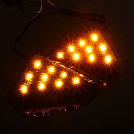 Motorcycle turn signal, brighter flasher light, smoked lens replacement for CBR 600 F4i 2001-2006 modification (1/5)