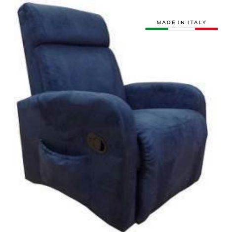 Poltrona Relax Manuale Giada In Microfibra Colore Bordeaux (1/2)