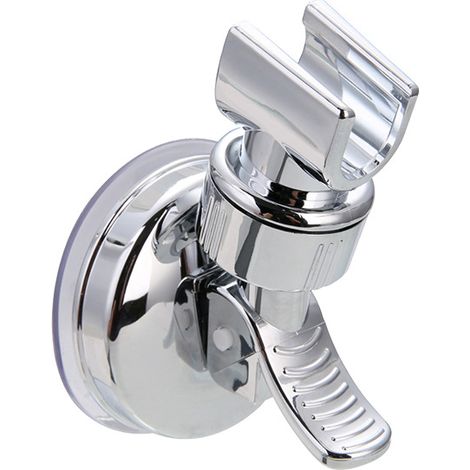 Support de douche à main remplaçable, Support de douche à ventouse à rotation 360 °, Support de douche à ventouse à grand adsorbabilité Argent-Oi-FRIS (1/5)