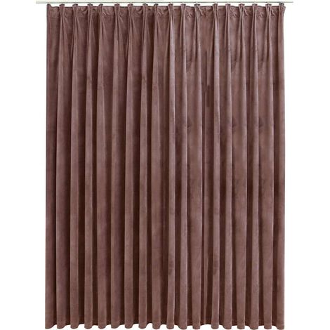 Tenda Oscurante con Ganci Velluto Rosa Antico 290x245 cm DAS325999 (1/5)
