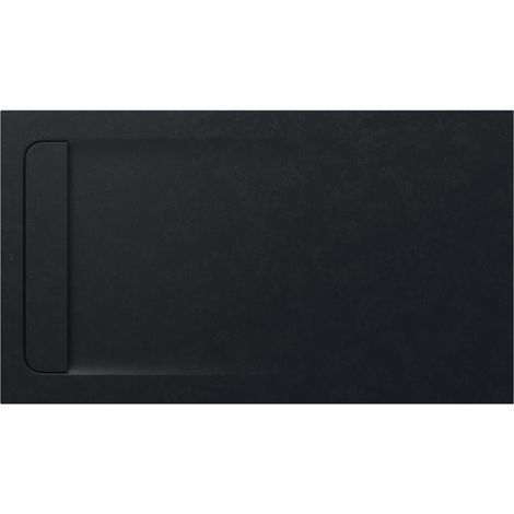 Receveur de douche extra plat en Stonex® Aquos - 1400x800mm - Noir (1/2)