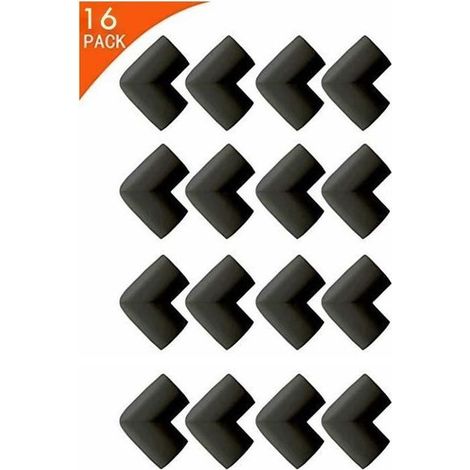 Coin de Table Protection Bébé - Protecteurs d'Angle de Sécurité pour Enfants - Protection Maison-16 pièces,noir (1/4)