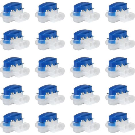 Harzgefüllte Kabelverbinder für Automower Mähroboter (20 Stück, blau)