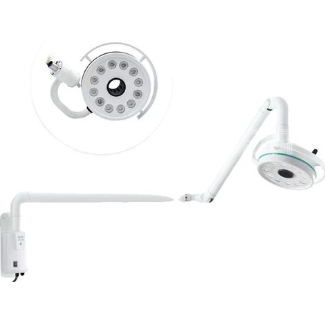 Lampada dentale a LED senza ombre, luminosità regolabile, braccio con 12 LED (1/2)