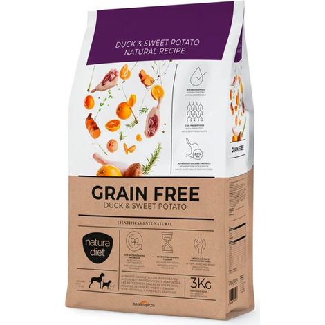 NATURA DIET DOG Wild Instinct Sans Céréales Canard et Patate Douce 3 kg (1/2)