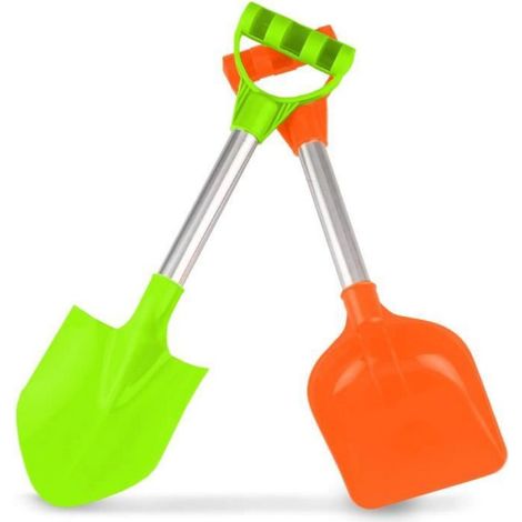 Pelle à sable de jouet de plage - - Outil de pelle de jardin pour enfants - Multicolore - 51,5 cm - Orange (1/4)