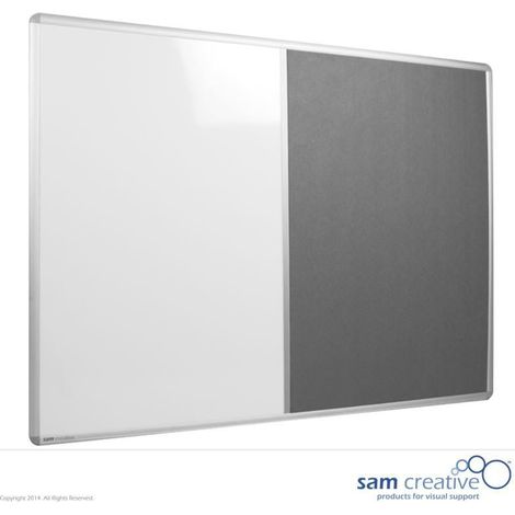 Whiteboard Pinnwand Kombitafel 60x120 cm