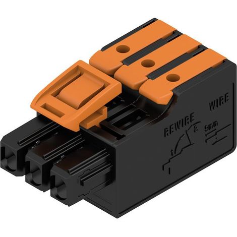 Boîtier pour connecteur CI Femelle, 3 contacts 1 rang , pas 5mm ( Prix pour Paquet de 6 )
