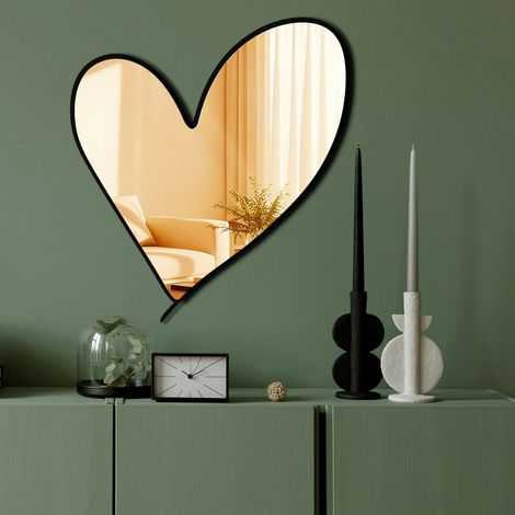 Espejo decorativo, espejo de pared, accesorio para el hogar. (1/3)