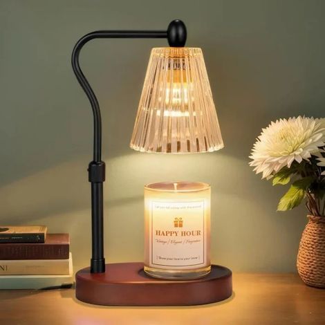 Lampe Chauffe Bougie, Chauffage Bougie avec Minuterie et Variateur,Réglable en Hauteur,avec 2 Ampoules [Classe énergétique G ODIPIE (1/4)