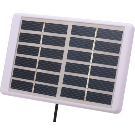 Panneau Solaire Polycristallin 1,2W 6V avec Cadre en Plastique Connecteur DC et Câble de 3M-AUTRES (1/2)