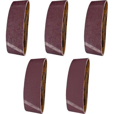 20 Pièces Bande Abrasive 75x533 mm, Ceinture de Ponçage Bande, Bandes Abrasives, Ponceuse pour et Polissage avec à (4 X Grains 40/60/80/120/180) - (1/5)