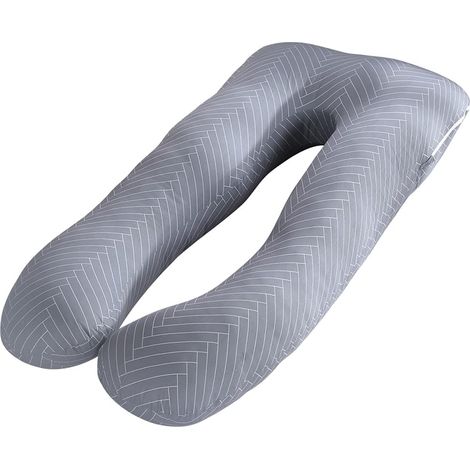 U-shaped pregnancy pillow - Maternity pillow for sleep - 60 x 120 cm - With pure cotton cover (1/5)
