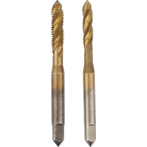 2Pièces Taraud à Main, Accessoire Quincaillerie en Acier Rapide pour Machine Spirale Cobalt (1/5)