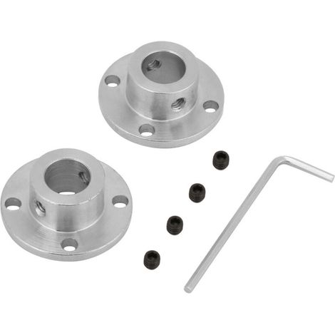 2 accouplements à bride rigide M4 pour arbre moteur, connecteur de coupleur, diamètre intérieur 12 mm, diamètre extérieur 18 mm (1/5)