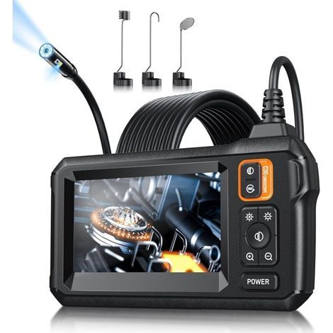 Endoskopkamera mit Licht, IP67 wasserdicht, 4,3-Zoll 1080P HD Industrie-Endoskop (5 m) (1/5)
