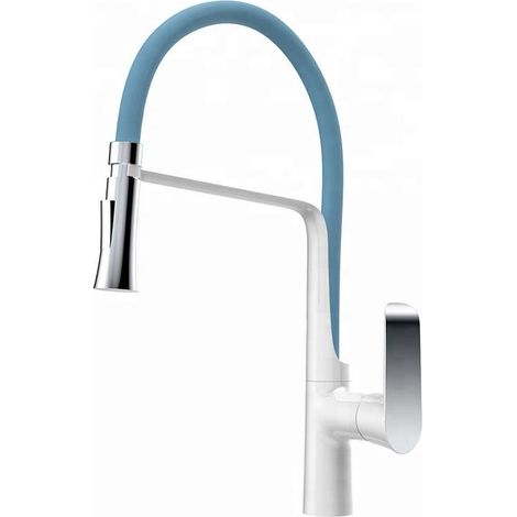ROBINET DE CUISINE 206 BLANC ET BLEU COLLECTION ARGOLIDE