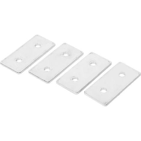 20 pièces plaques de réparation plates en acier au carbone connecteur de fixation pour profilés aluminium 2860 (1/5)
