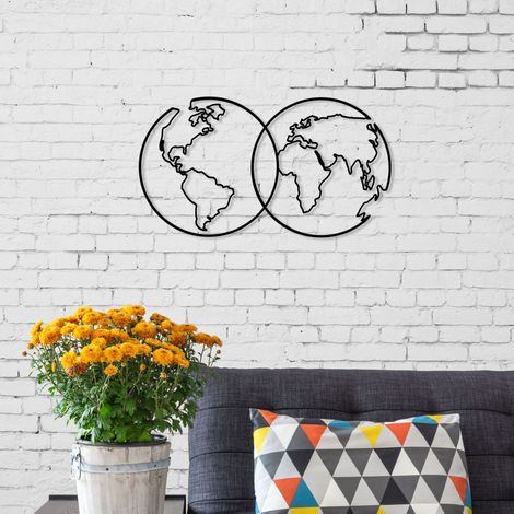 METAL WALL ART NO:44 UNITED - Black (1/3)