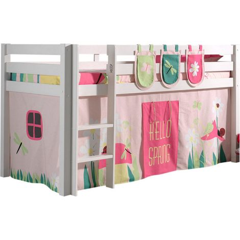 Pack - Lit Enfant, Tente & 3 Pochettes "Pino Spring" Blanc (1/3)