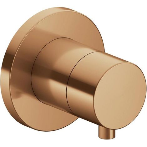 Keuco IXMO Armatur 59548, 3-Wege Umstellventil Unterputz, Rosette rund, Griff Comfort 59548, Farbe: Bronze gebürstet - 59548031001 (1/5)