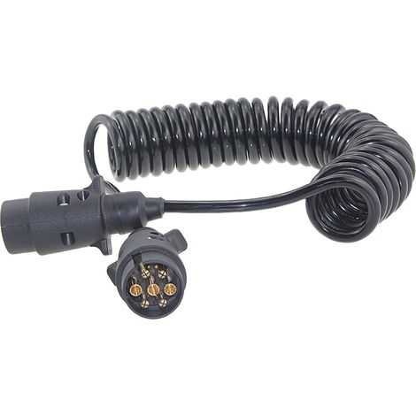 Adaptateur Câble Remorque - Prise 7 Broches Européenne - Pour Caravane Tracteur Semi-Remorque - 250 cm - Cuivre Pur