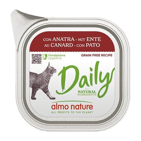 Almo Nature  Diario  Bandeja para gatos 100 g - Pato 100 g