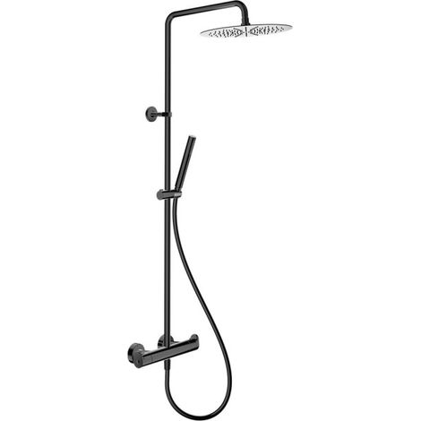 Colonne de douche thermostatique Botte Infinity Black PVD - CRISTINA ONDYNA BT44855P