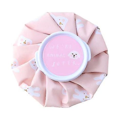 Sac de compresse froide mignon à motif dessin animé pour la physiothérapie, poche de glace rafraîchissante réutilisable pour la maison, soulage la douleur, poche de glace rose (1/4)