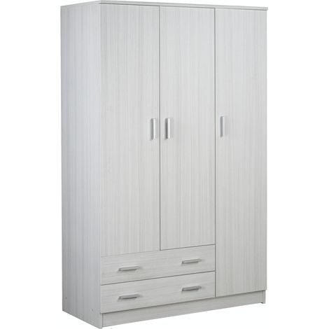 Armadio 3 Ante 2 Cassetti 115L x 52P x h182 – Finitura Eucalipto – Sarmog (1/5)