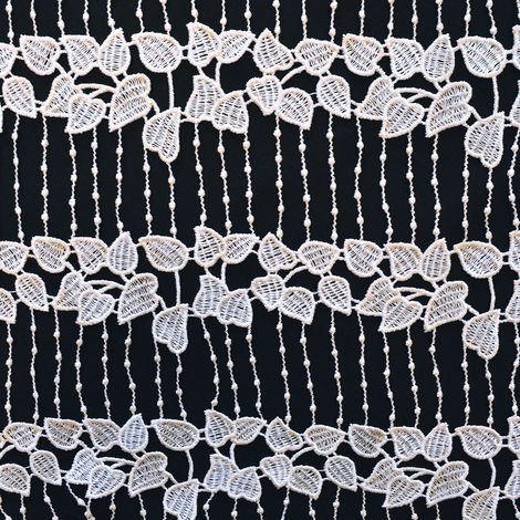 Modulable en macramé esprit nature Blanc 90x90 cm