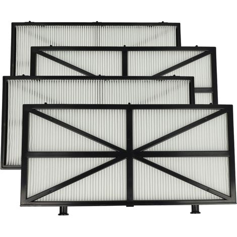 vhbw 4x Filter Pad compatible with Dolphin Diaqua Plus, Deluxe 5 Pool Vacuum Cleaner, Pool Robot - Fine Filter, 27.7 x 13.3 x 1.3 cm