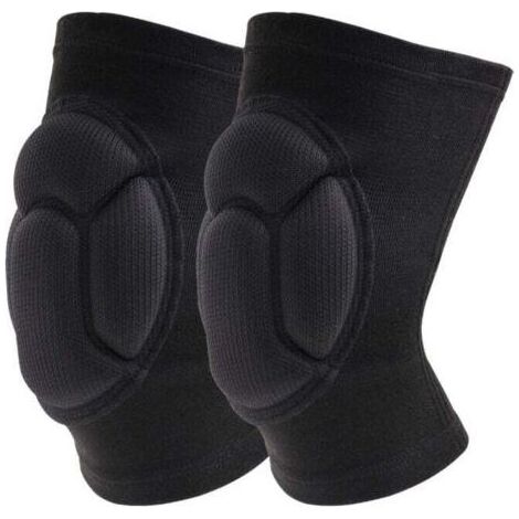 Genouillères Professionnelles pour Le Travail,Genoux Confortable pour sols abrasifs pour Gardning et Construction Danse,1 paire Élastique mousse Anti choc(L,42-48 cm) (1/4)