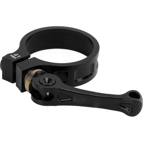Collier de selle rapide en alliage d'aluminium CNC 41mm pour vélos pliants, collier de tige de selle vélo noir (1/5)