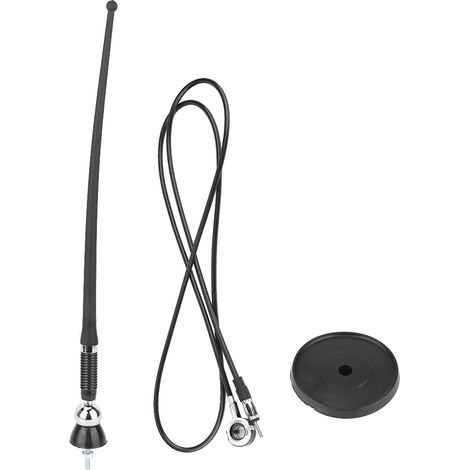 Antenne de toit auto radio 36cm avec câble 1.3m, accessoire universel (1/5)