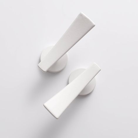 Confezione da 2 aste per tende, nastro per tende, staffa per tende in lega di zinco, gancio da parete, supporto per tende a parete, accessori per tende - bianco (1/4)