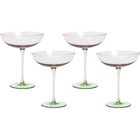 Martini Gläser im 4er Set DIOPSIDE 250 ml Rosa