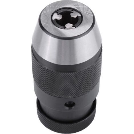 Mandrin Perceuse, 1pcs MT2-B16 1-16mm 1/2"Mandrin Sans Clé B16 en Acier à Serrage Automatique Mandrin Perceuse A Colonne pour Perceuse éLectrique de Tour (1/5)