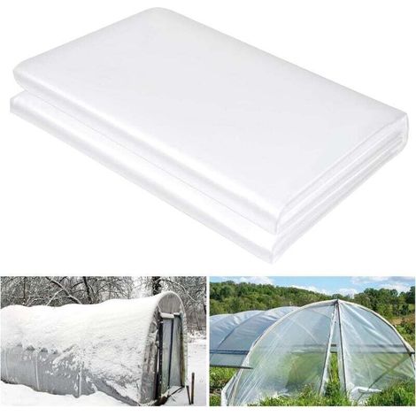 10 m, extra thick polyethylene plastic film, dustproof furniture cover, transparent cover films for garden polytunnels for greenhouses, agriculture, gardens, painting work MUMU