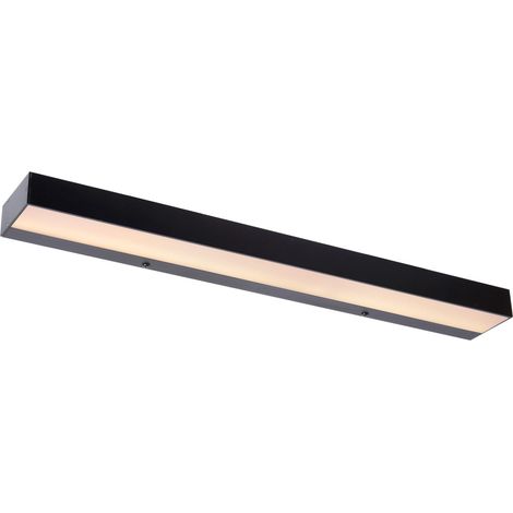 Lucide ALEXA - Wandleuchte Badezimmer - LED - 1x8W 3000K - IP44 - Schwarz (1/4)