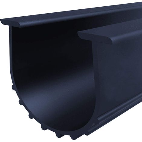 Kit de joint d'étanchéité pour porte de garage 3 m, bande de bas de porte universelle avec joint en T professionnel en caoutchouc, 8 mm x 9, 5 cm, noir (1/5)