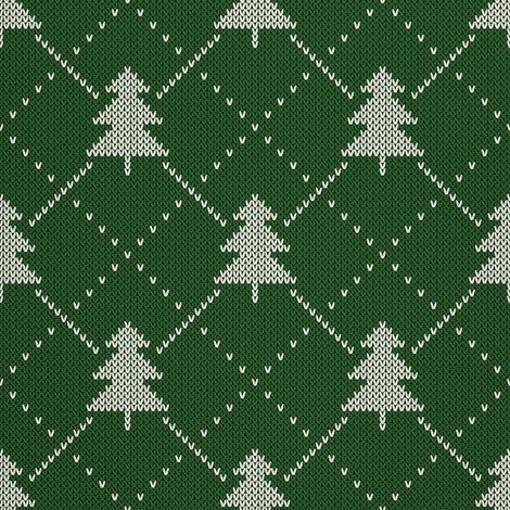 Telas decorativas para exteriores Oxford - motivo de árboles de Navidad blancos (1/5)