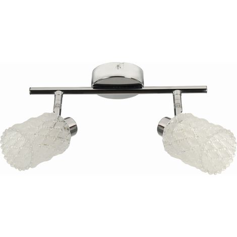 Plafonnier mural Candellux TRANS 2xG9 chrome/verre IP20 (1/2)
